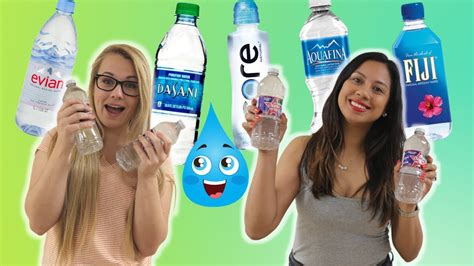 trying every bottled water youtube